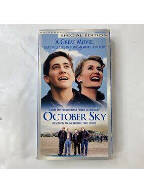 October Sky 1999 VHS Special Edition Jake Gyllenhaal Laura Dern Drama Pre-Owned